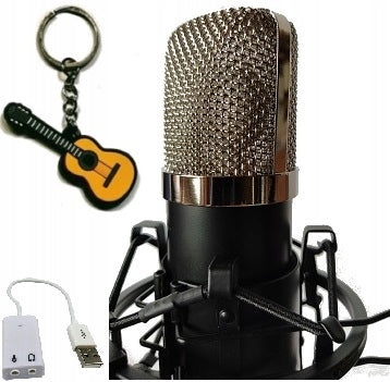 GOOD CONDENSER MICROPHONE STUDIO GAMING USB JACK TRIPOD RECORDING