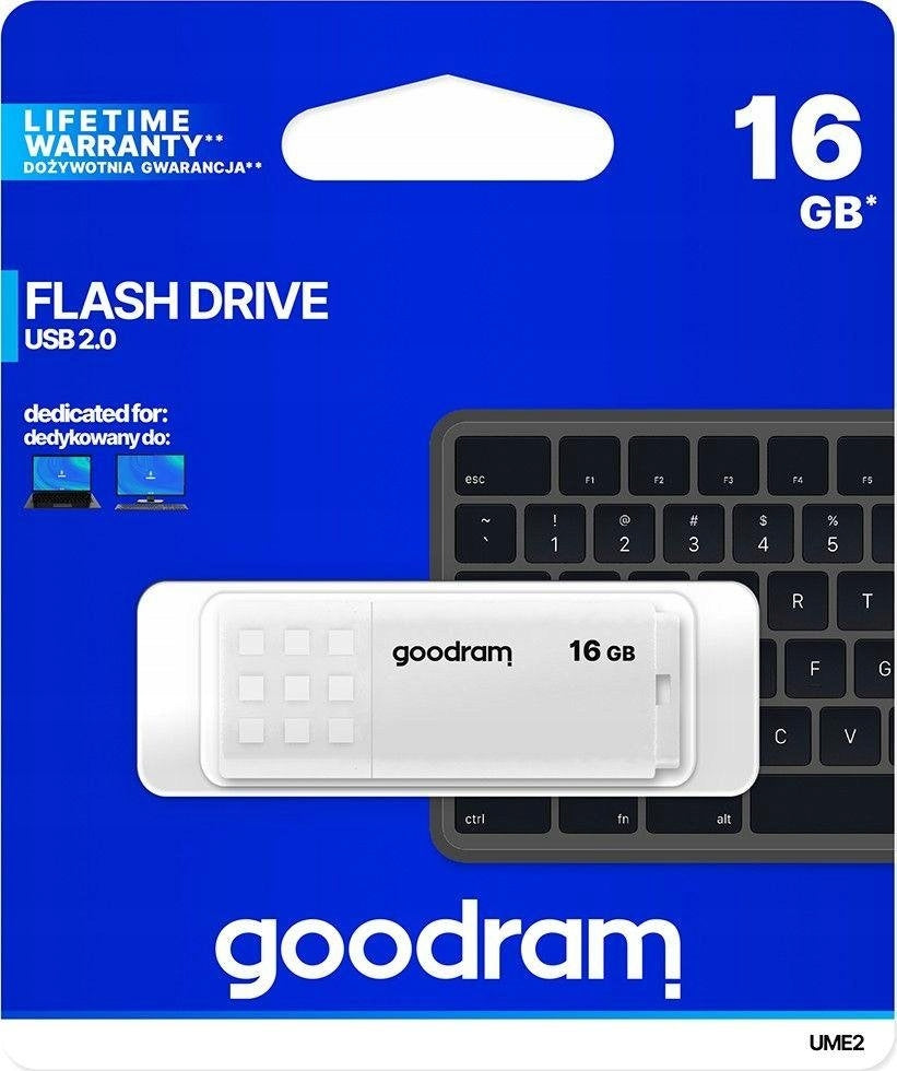 GOODRAM UME2 16GB USB 2.0 White