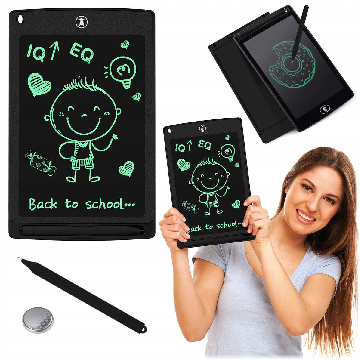 GRAPHIC DRAWING TABLET FOR CHILDREN STYLUS BOARD NOTEBOOK LCD GIFT