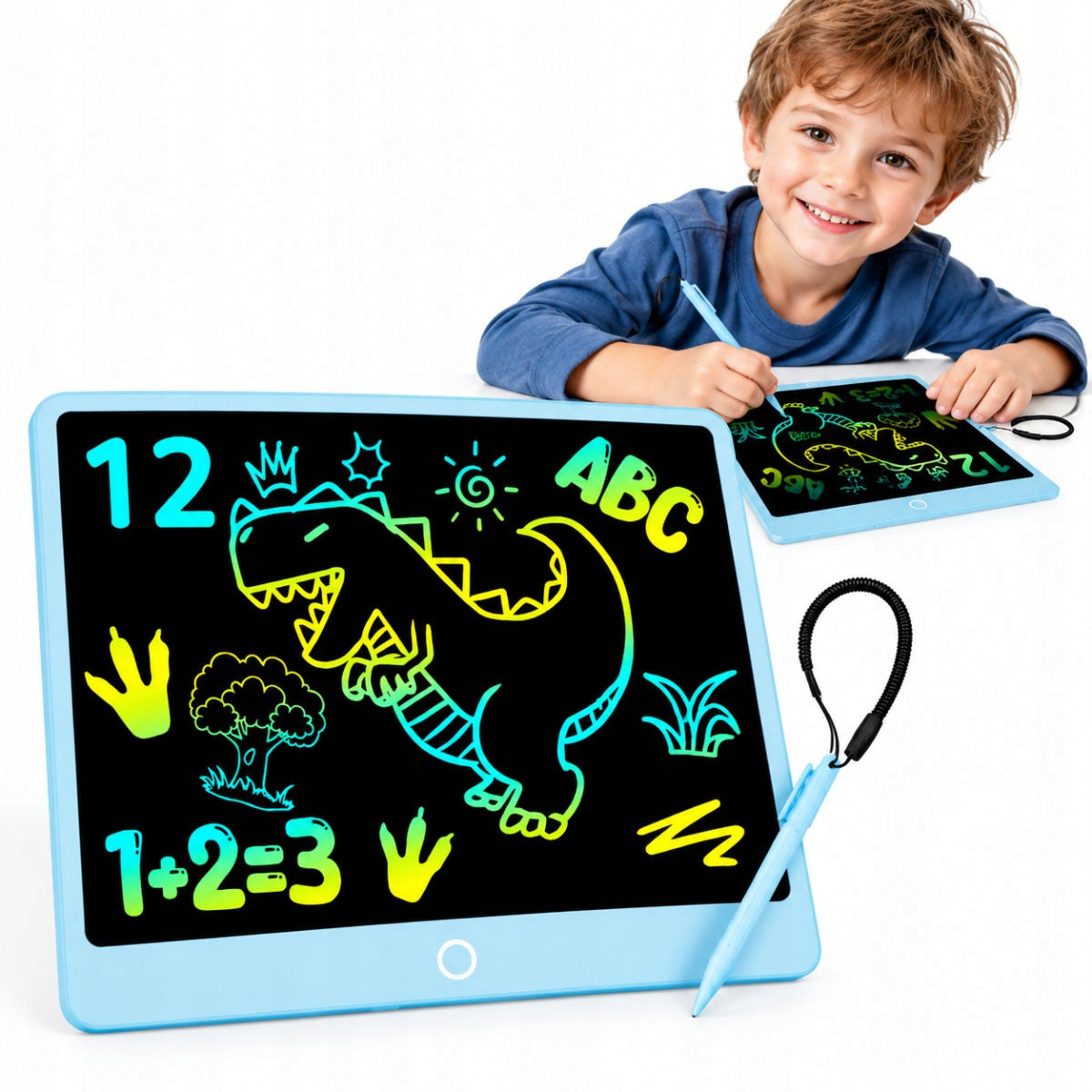 GRAPHIC TABLET FOR DRAWING BOARD DISAPPEARANCE BLUE GIFT + STYLUS