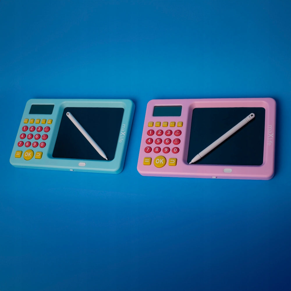 GRAPHIC TABLET FOR DRAWING SCIENCE ANG MATHEMATICS WITH CALCULATOR PINK Batteries included no