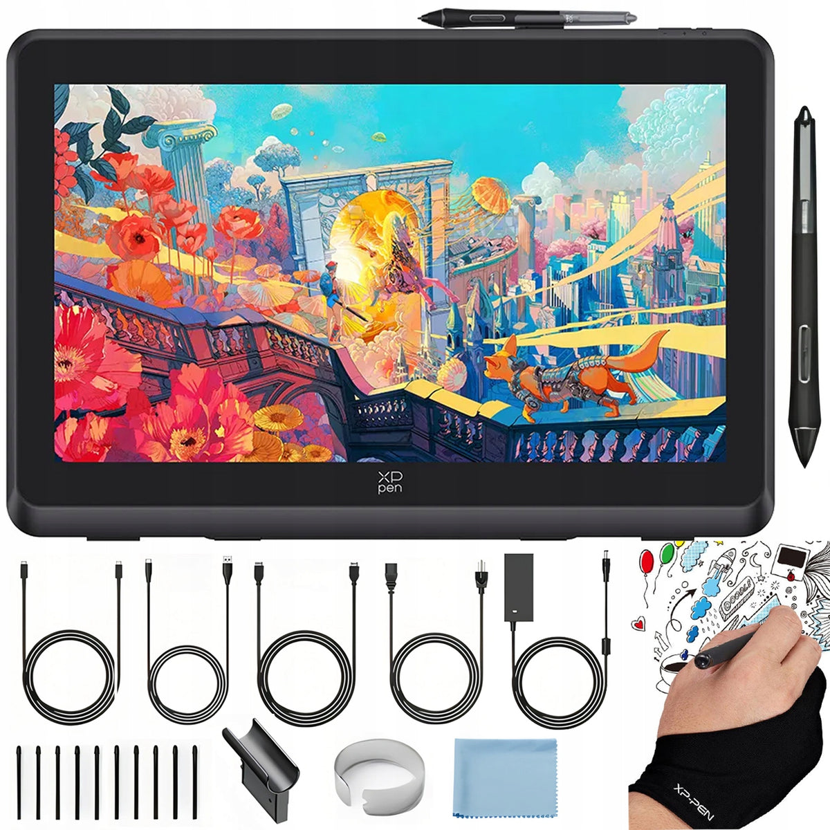 GRAPHICS TABLET XP-PEN ARTIST 22 PLUS 5080 LPI FULL HD X3 PRO FOR GRAPHICS