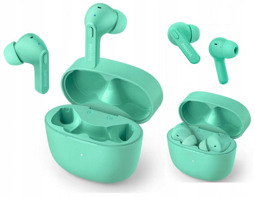 GREEN Wireless In-Ear Headphones Philips TAT2206 Bluetooth