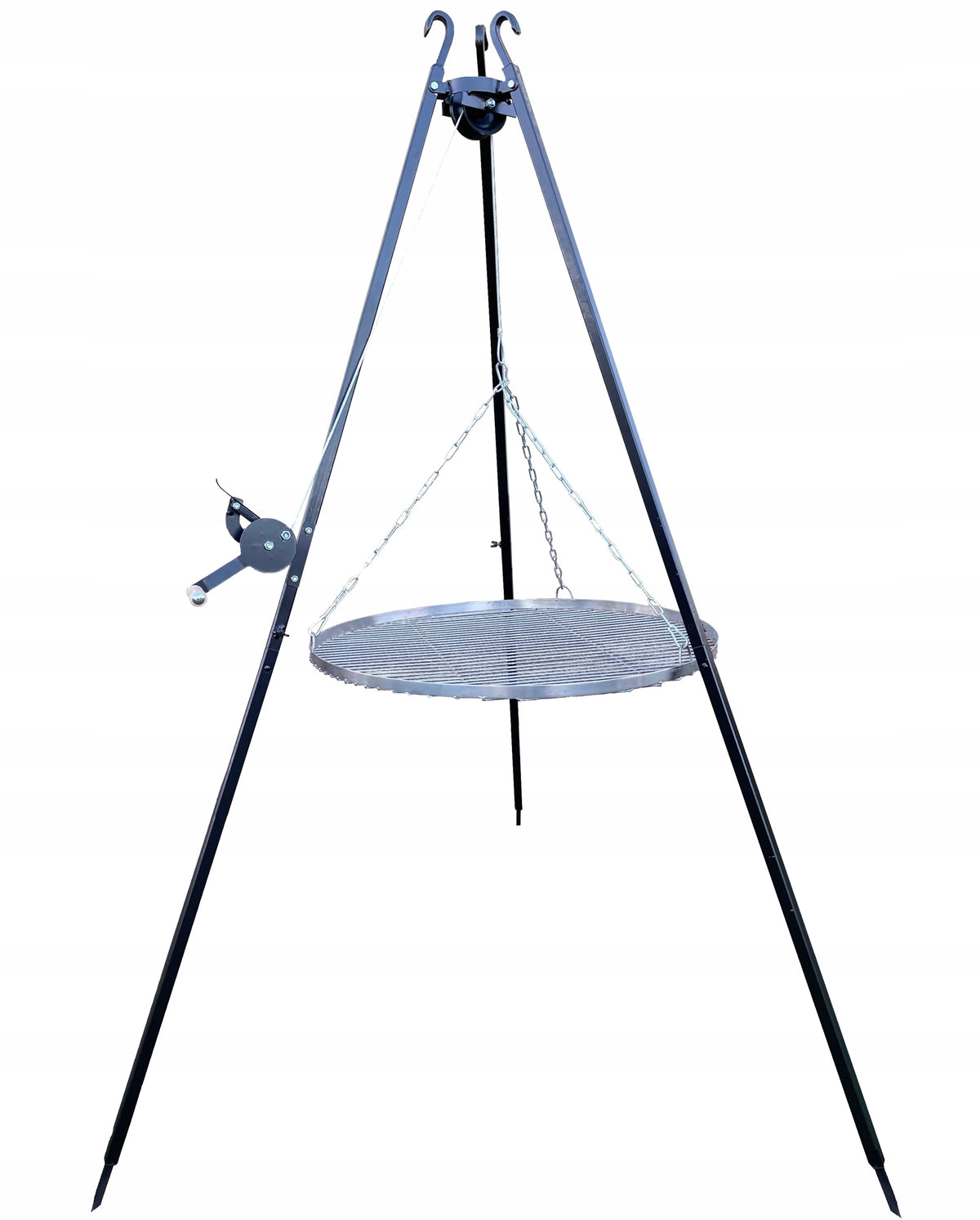 GRILL GARDEN TRIPOD FOCAL LENGTH 193 RACK WITH GRATE STAINLESS FIREPLACE