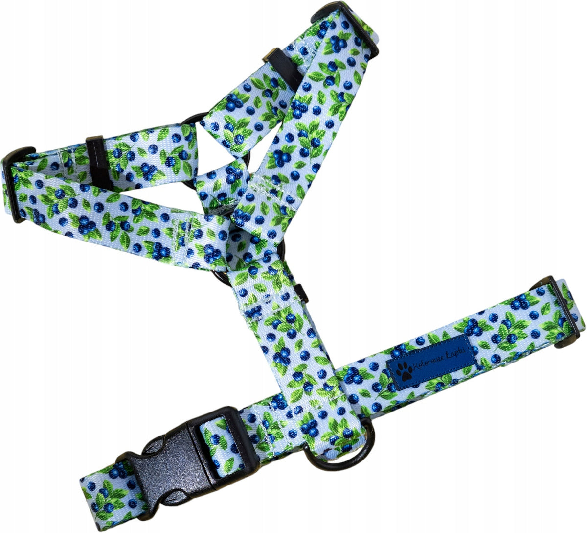 GUARD HARNESS ADJUSTABLE FOR DOG BLUEBERRIES tape 2,5cm size M
