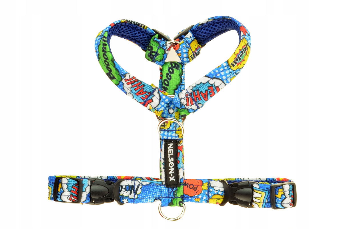GUARD HARNESS FOR DOG NELSON-X FLORAL PATTERNED ROS. M POLISH MANUFACTURER