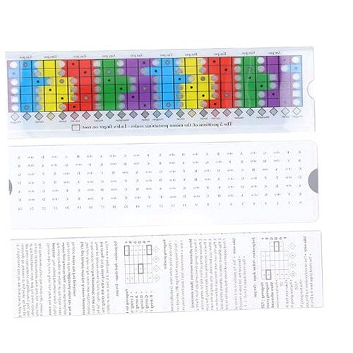 GUITAR RULER SLIDING PENTATONIC SCALE COLORFUL FOR BEGINNERS