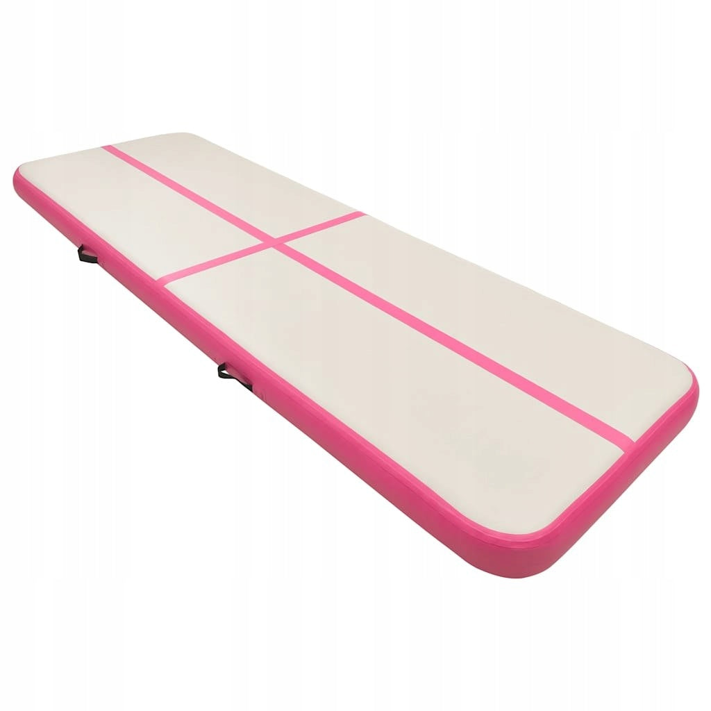GYMNASTIC MAT WITH PUMP 500X100X20CM PVC PINK Packaging status original
