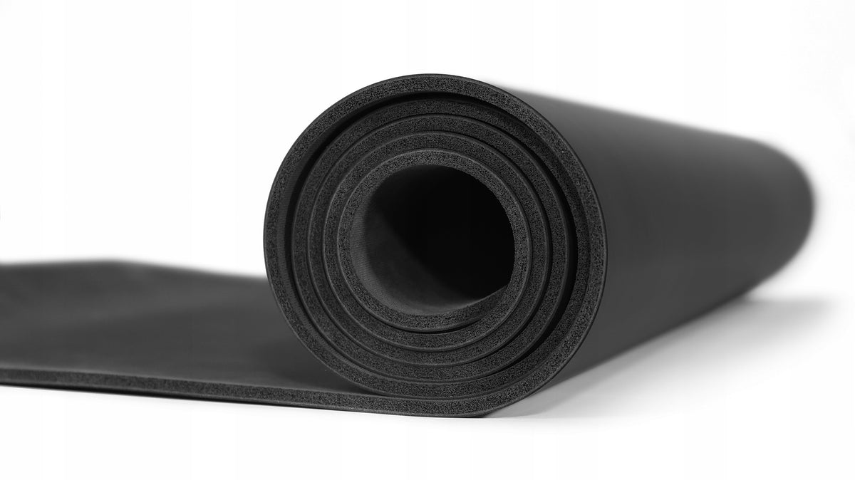 GYMNASTIC MAT for YOGA exercises 6mm - ZIPRO Color black