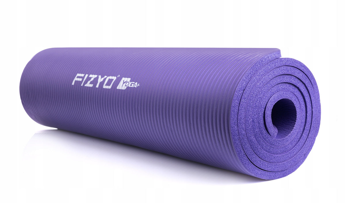 GYMNASTICS MAT FOR YOGA EXERCISES FITNESS MAT THICK SOFT PURPLE Brand no brand