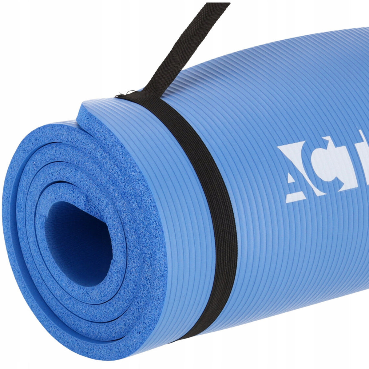 GYMNASTICS TRAINING MAT FOR YOGA EXERCISES FITNESS HANDLE THICK NBR 1,5CM Packaging status original