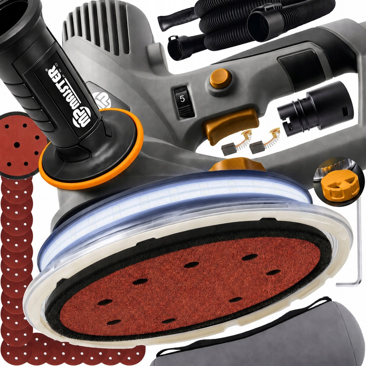 GYPSUM SANDING MACHINE PLASTER Ceiling Walls LED Majster MP0017