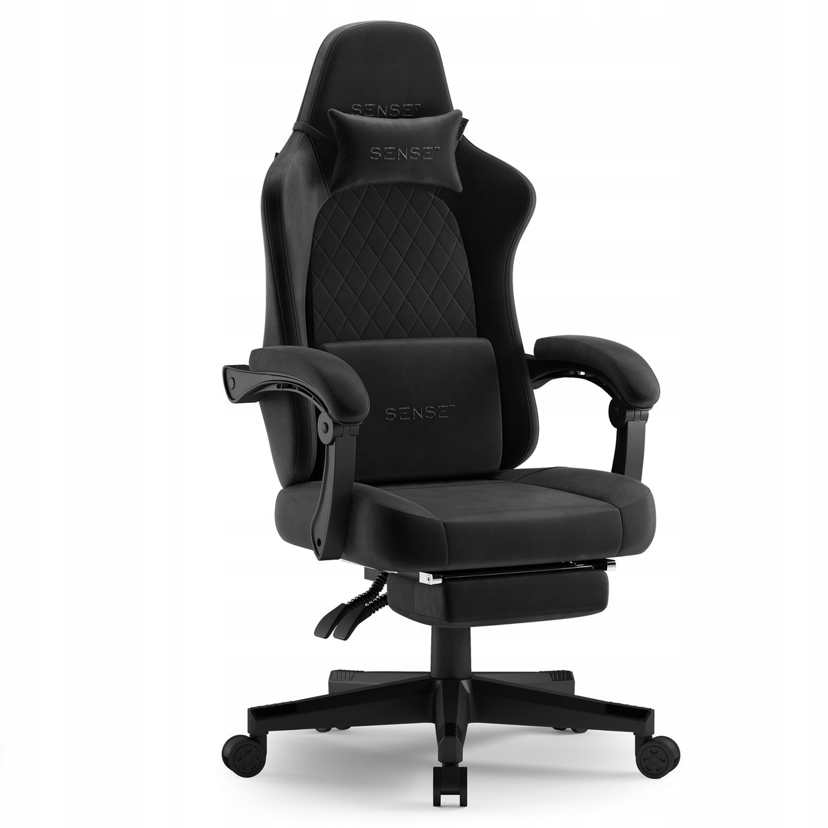Gaming Chair Office Material Computer Chair + Footrest Sense7