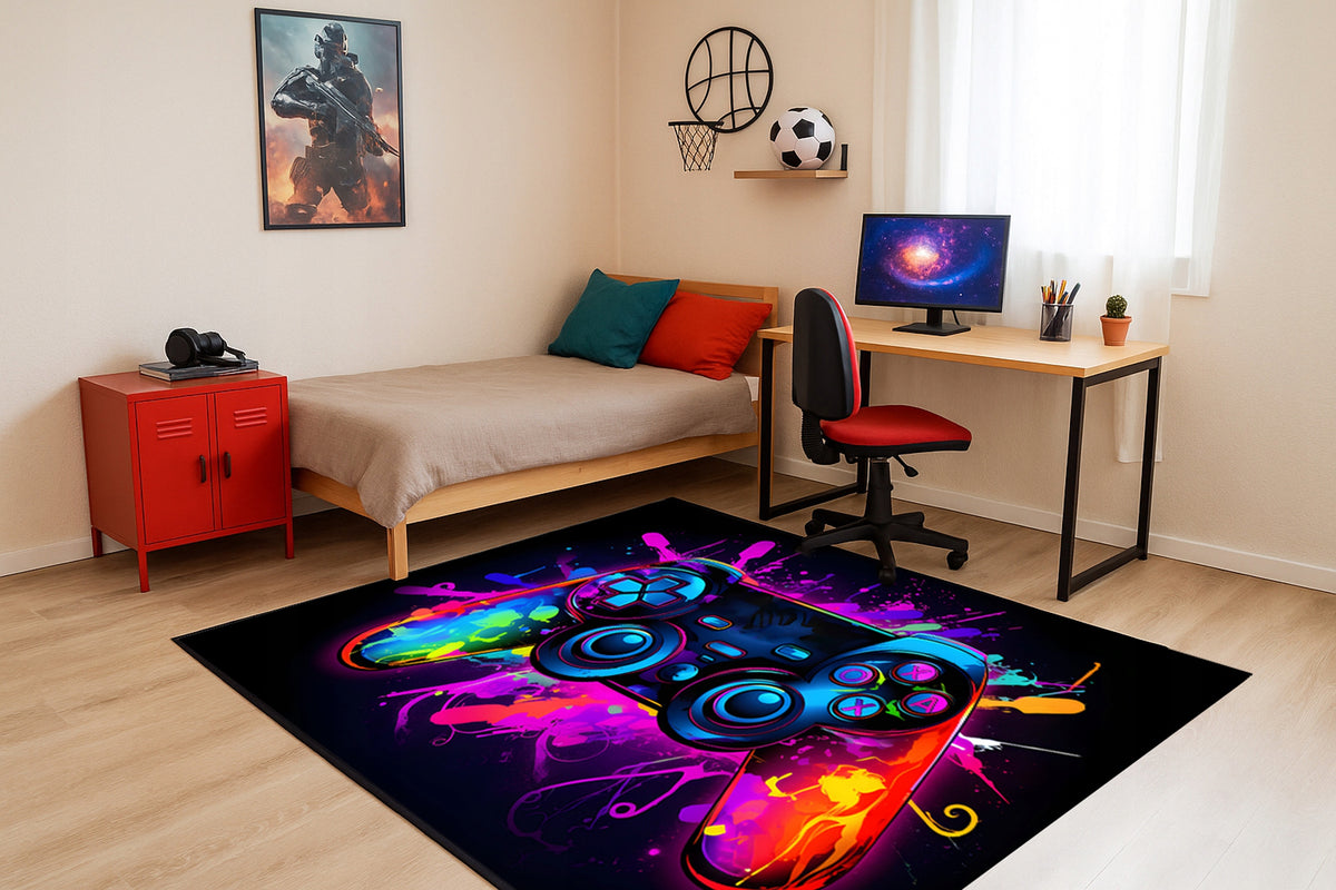 Gaming Rug 120x160 Player Mat Under Chair Non-Slip Color Pad Packaging status original