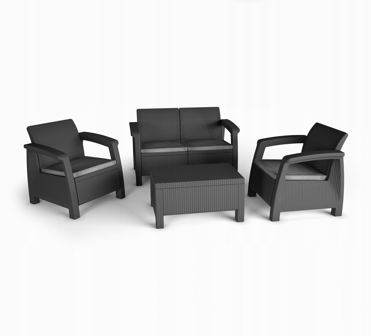 Garden Furniture Set Bahama Corfu Set Keter Graphite
