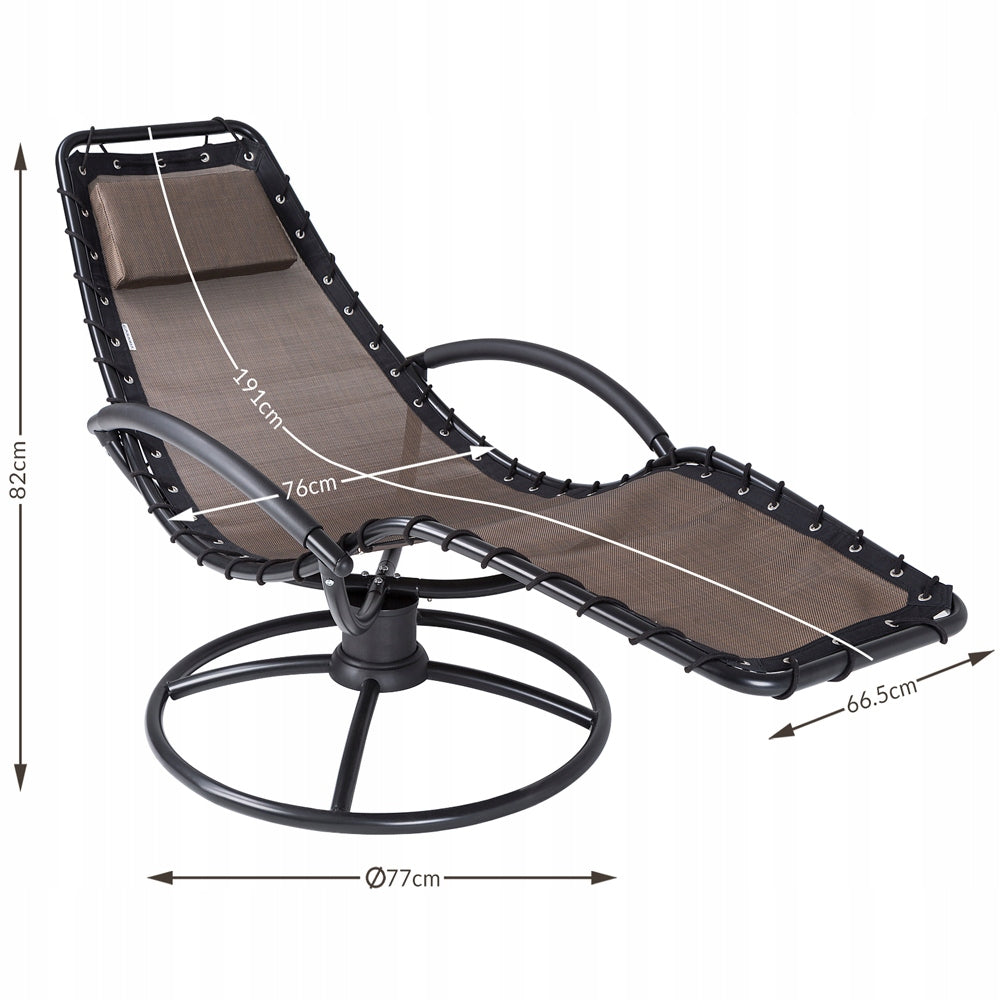 Garden Lounger Armchair Rocking Rocker Couch For Living Room For Terrace Brown Color brown
