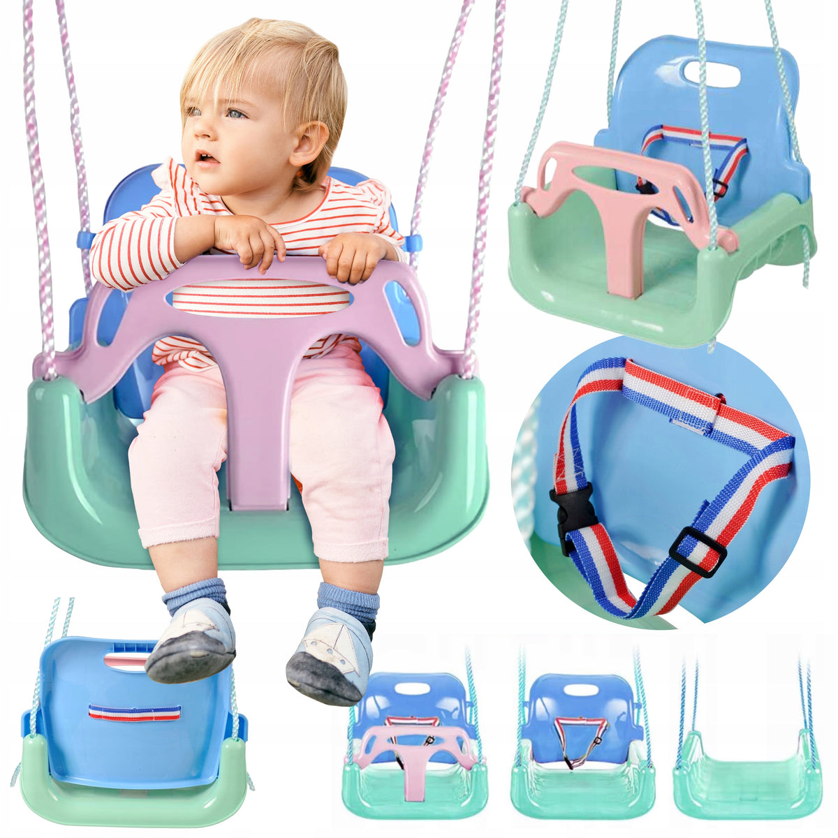 Garden Swing Modular Home for Kids 3in1 Strong on Ropes Safe