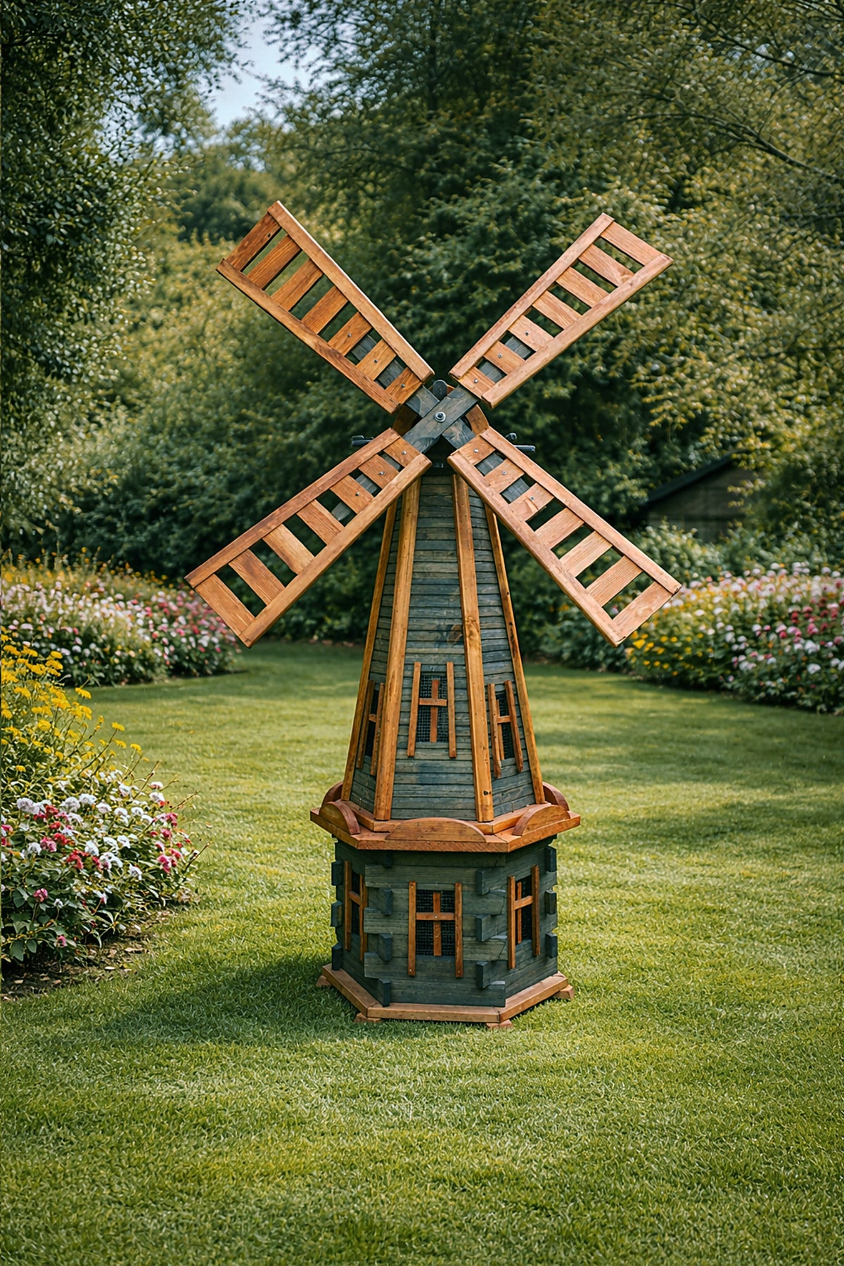 Garden windmill with LED illumination 170cm anthracite Manufacturer code W77_S