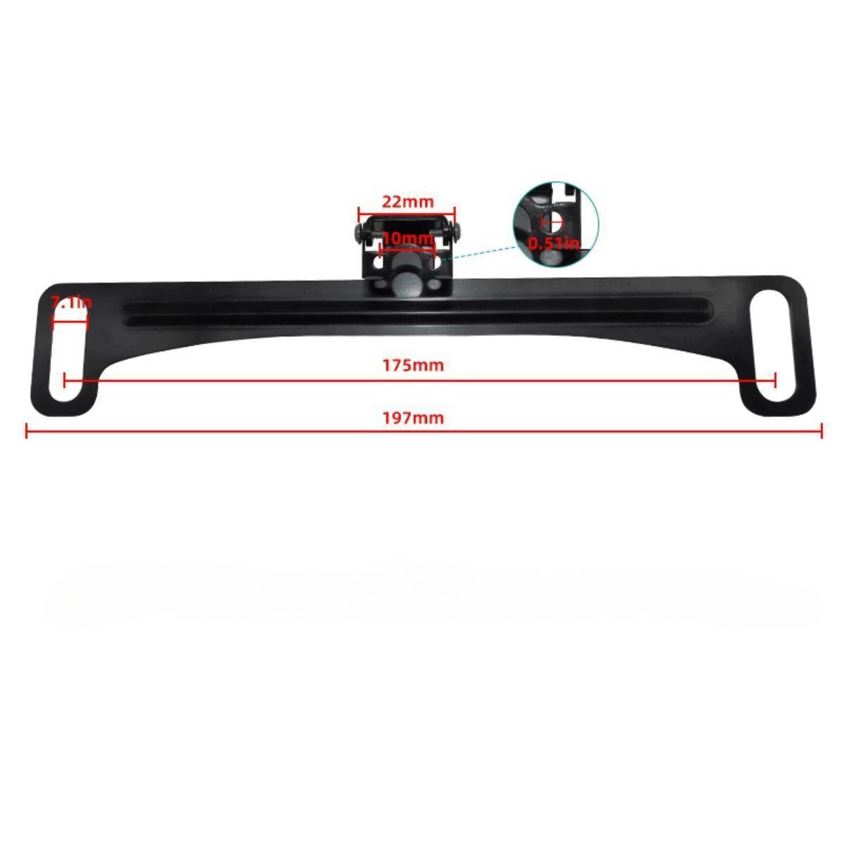 Generic Car Rear View Camera License Plate Bracket Easy to Install Sturdy Packaging status original