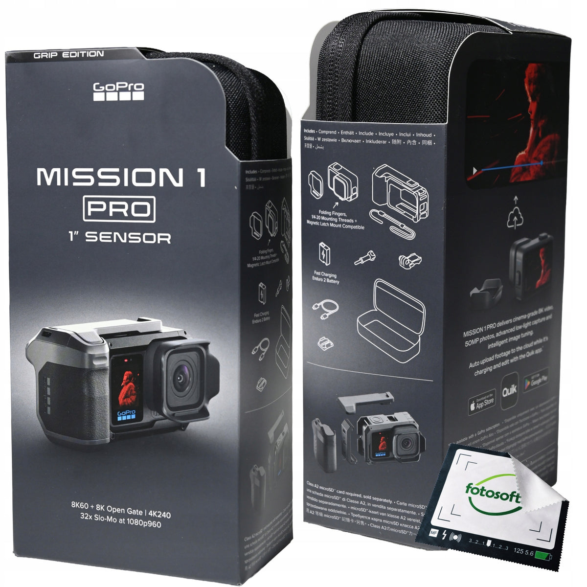 GoPro Mission 1 PRO Grip Edition Premium 8K Sports Camera - NEW
