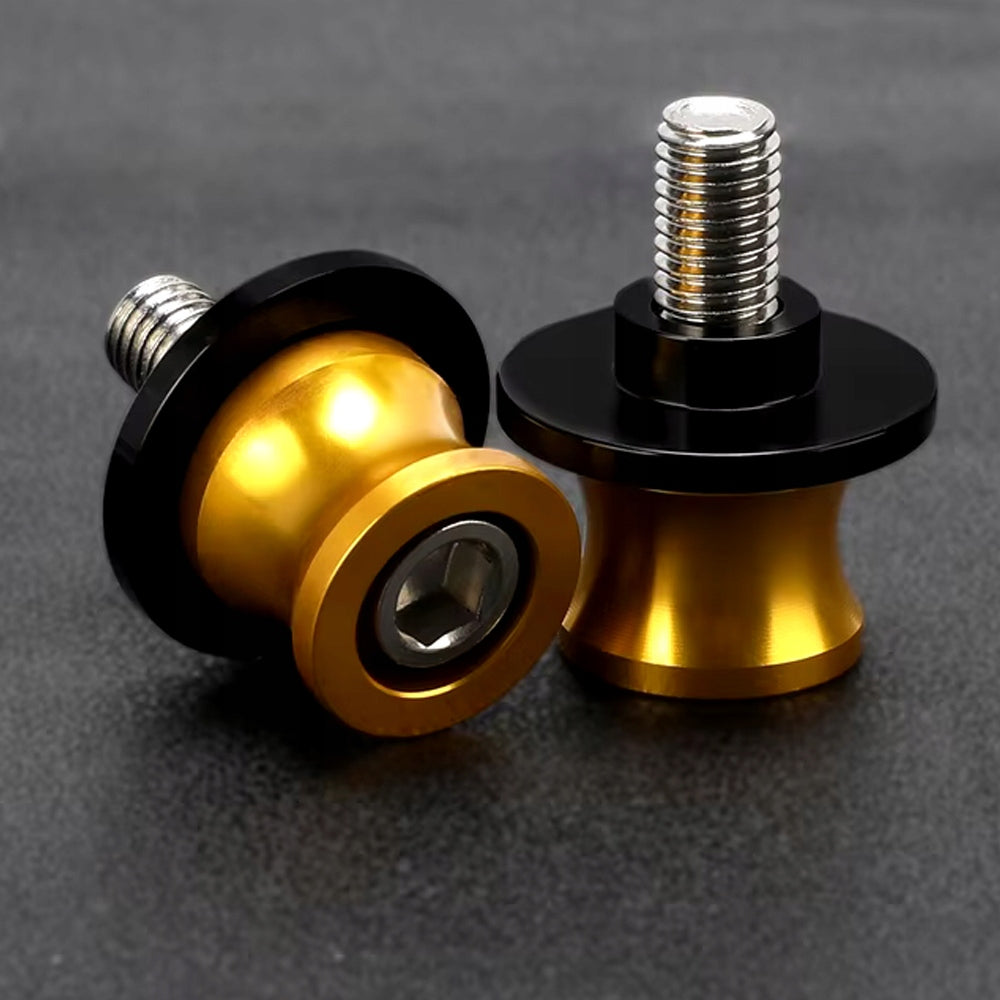 Gold Motorcycle Lifting Rollers 6mm Sliders Motorcycle Control Arm Packaging status original