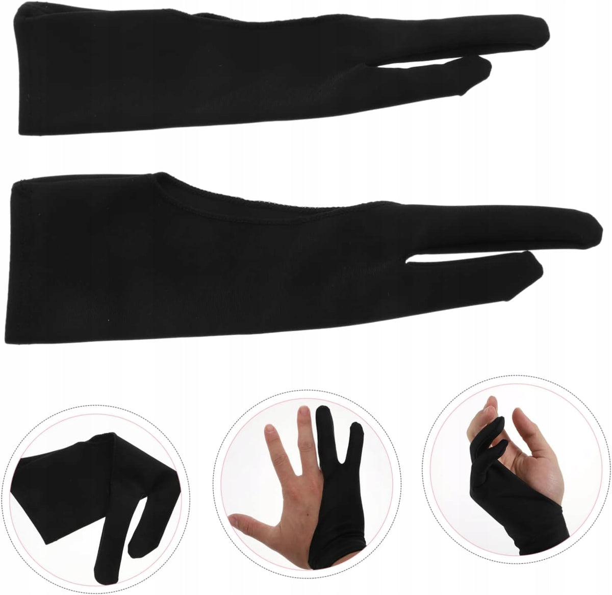Graphic Tablet Gloves 2 Pcs – Anti-Random Touch, Drawing Packaging status original