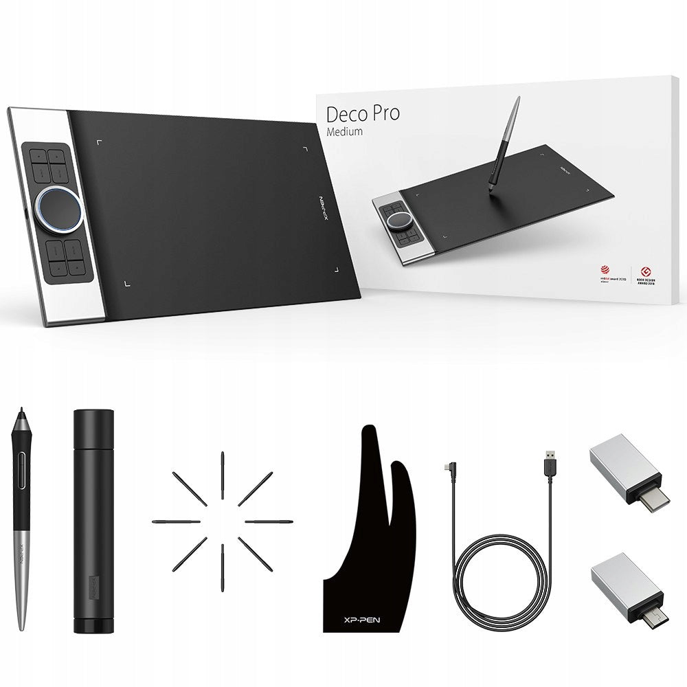 Graphics tablet XP-Pen Deco PRO M for photo processing and graphics convenient Packaging status original