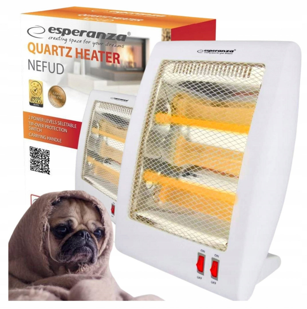 HALOGEN ELECTRIC QUARTZ HEATER 400/800W
