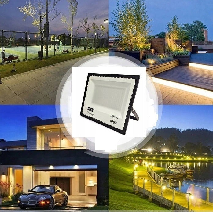 HALOGEN LED 300W POWERFUL PREMIUM FLOODLIGHT Color black