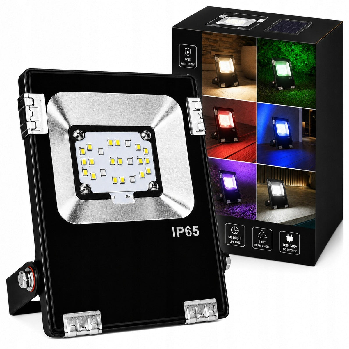 HALOGEN LED FLOODLIGHT OUTDOOR LAMP RGB CCT IP65