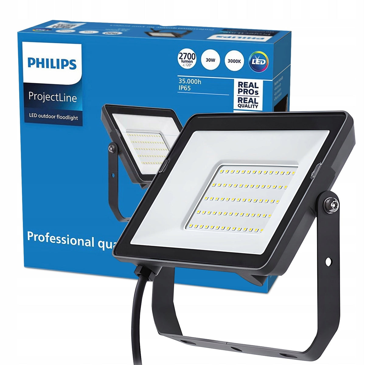 HALOGEN PHILIPS LED PROTECTLINE SPOTLIGHT FLOODLIGHT 30W 3000K LIGHTING