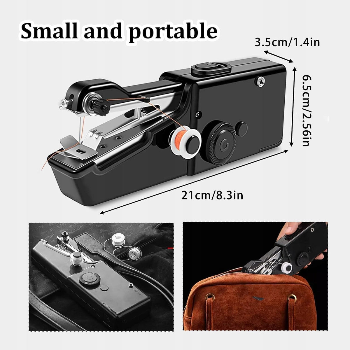 HAND SEWING MACHINE MINI PORTABLE WITH ACCESSORIES Packaging status original