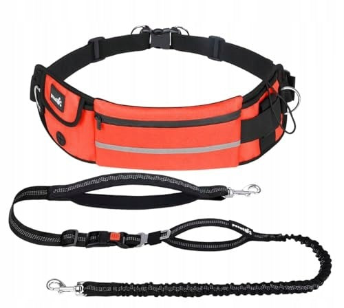 HANDS-FREE DOG LEASH WITH HIP BELT AND RUNNING BAG Packaging status original