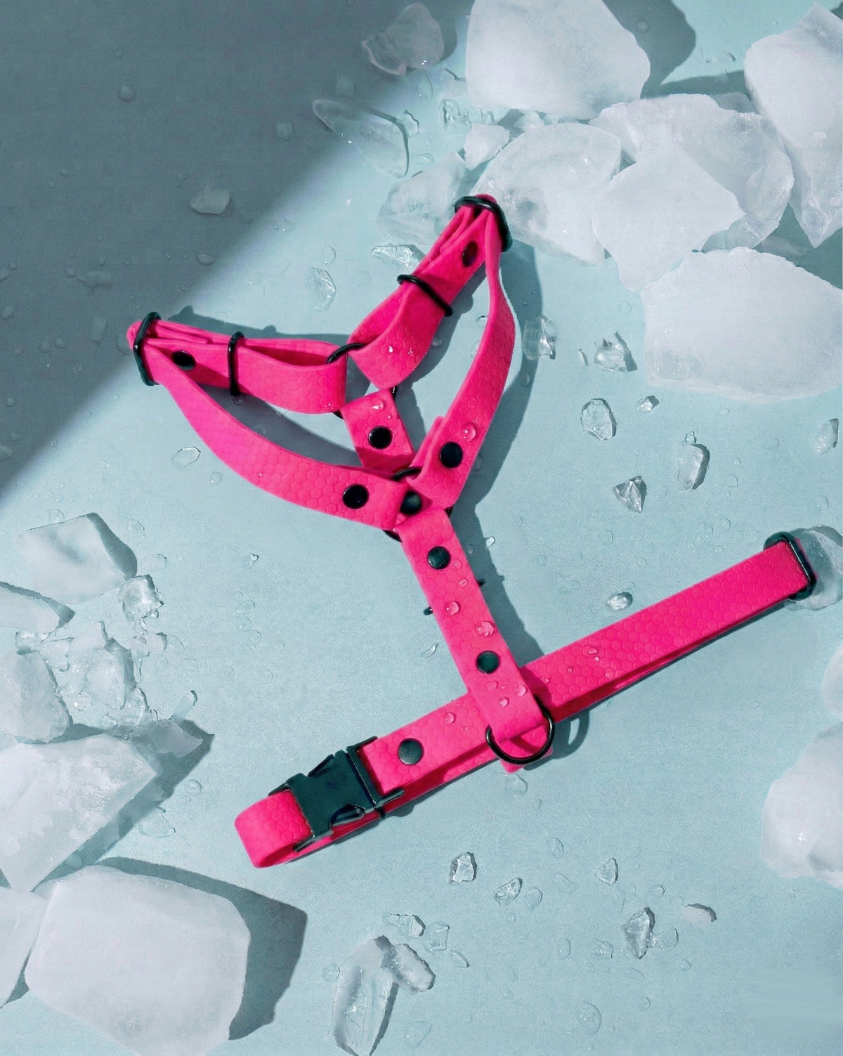 HARNESS GUARD FOR DOG HEXA WATERPROOF FUCHSIA PINK tape 1,5cm or 2cm Roz XS Packaging status original