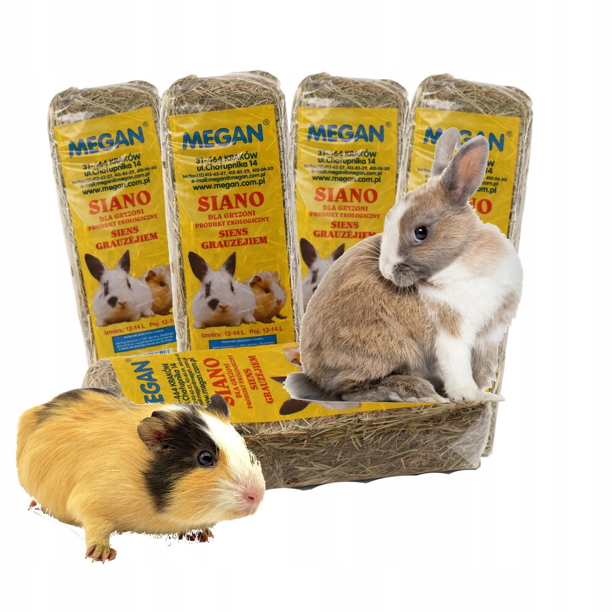 HAY FOR RODENTS Megan pressed 5 kg hamster rabbit food 5 pcs