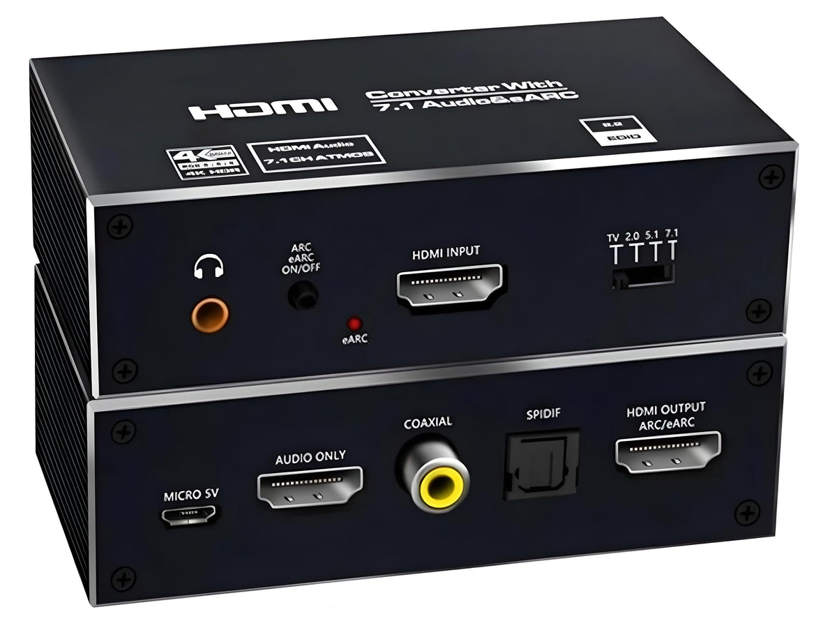 HDMI 2.1 TOSLINK CONVERTER ATMOS 7.1 eARC HDCP 2.3 8K 4K 120Hz