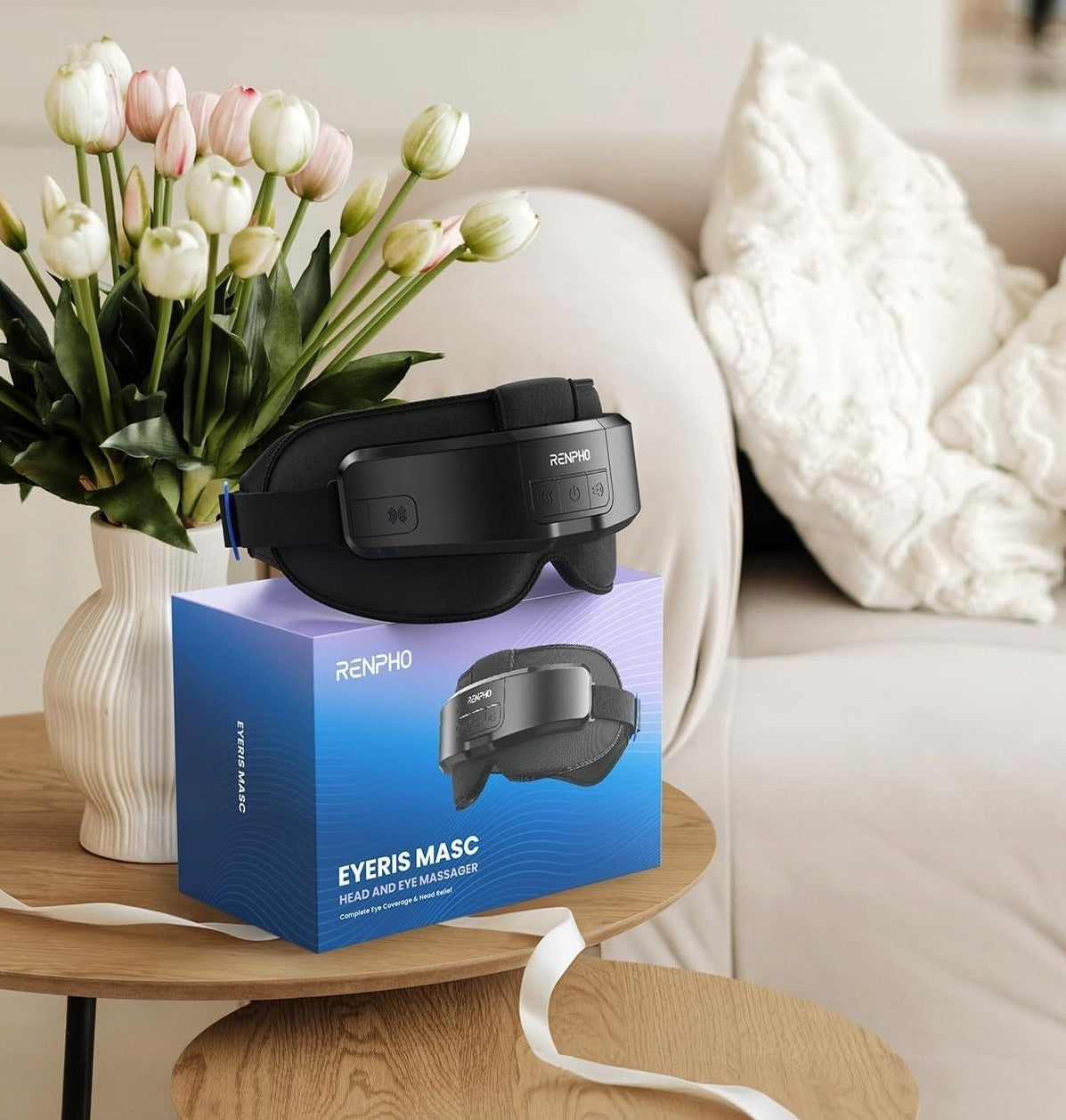 HEAD AND EYE MASSAGER RENPHO THERMOTHERAPY COMPRESSION 3D BLUETOOTH BLACK Manufacturer code 5905399072988
