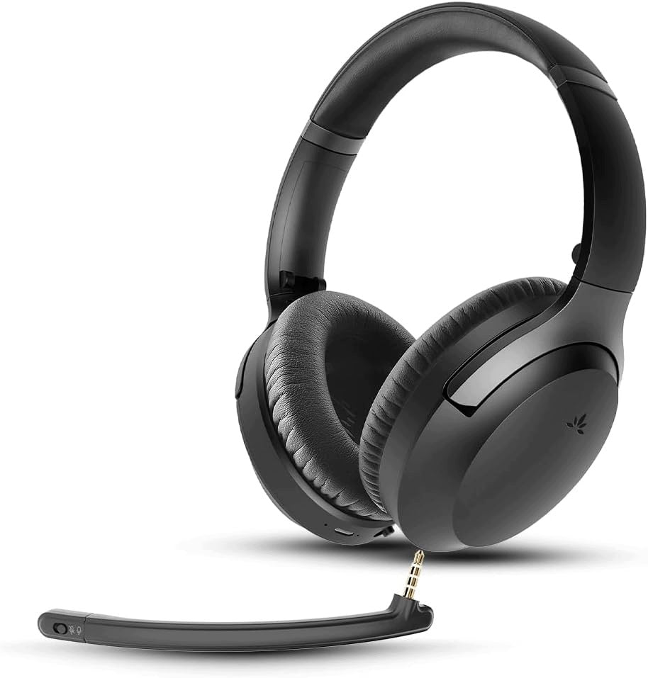 HEADPHONES BLUETOOTH 5.3 LE AUDIO PC PHONE MICROPHONE NOISE FILTER
