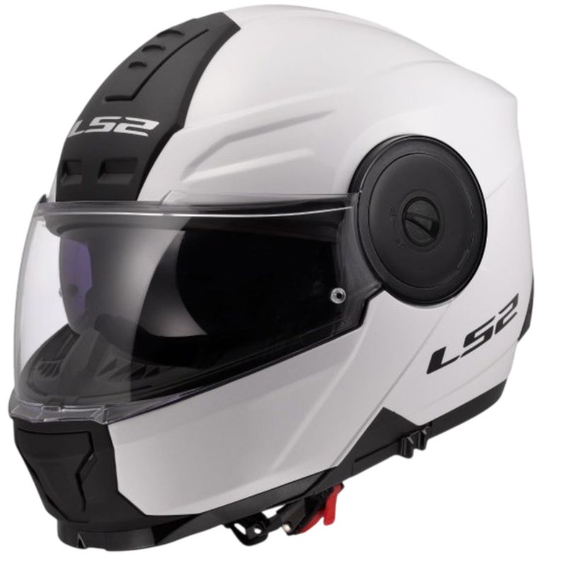 HELMET LS2 FF902 SCOPE II SOLID WHITE S+PINLOCK