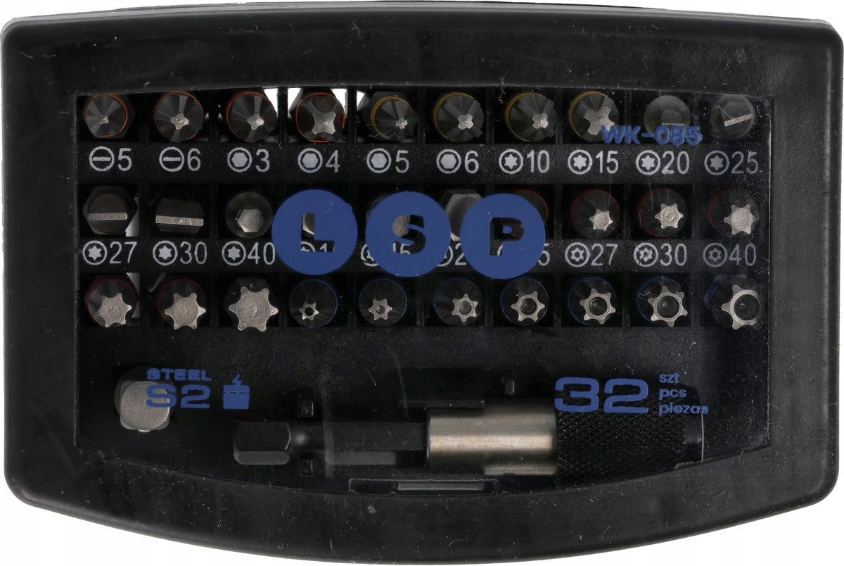 HEX IMPACT BIT SET FOR SCREWDRIVER S2 PH PZ TX FLAT 32PCS Packaging status original