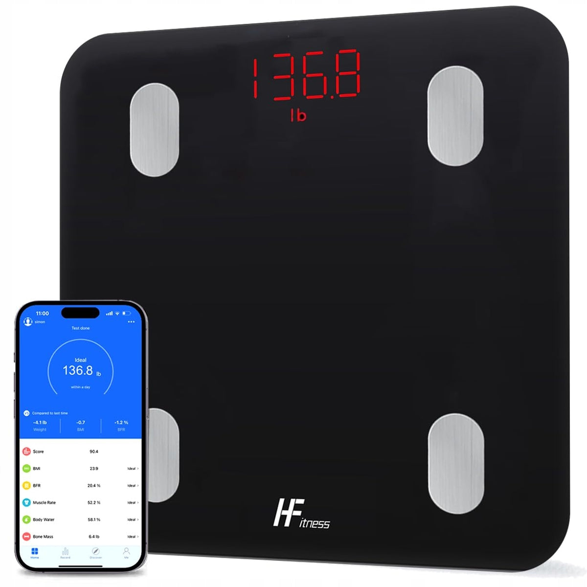 HF Smart Bluetooth Scale Analysis 19 Body Data iOS Android Brand no brand