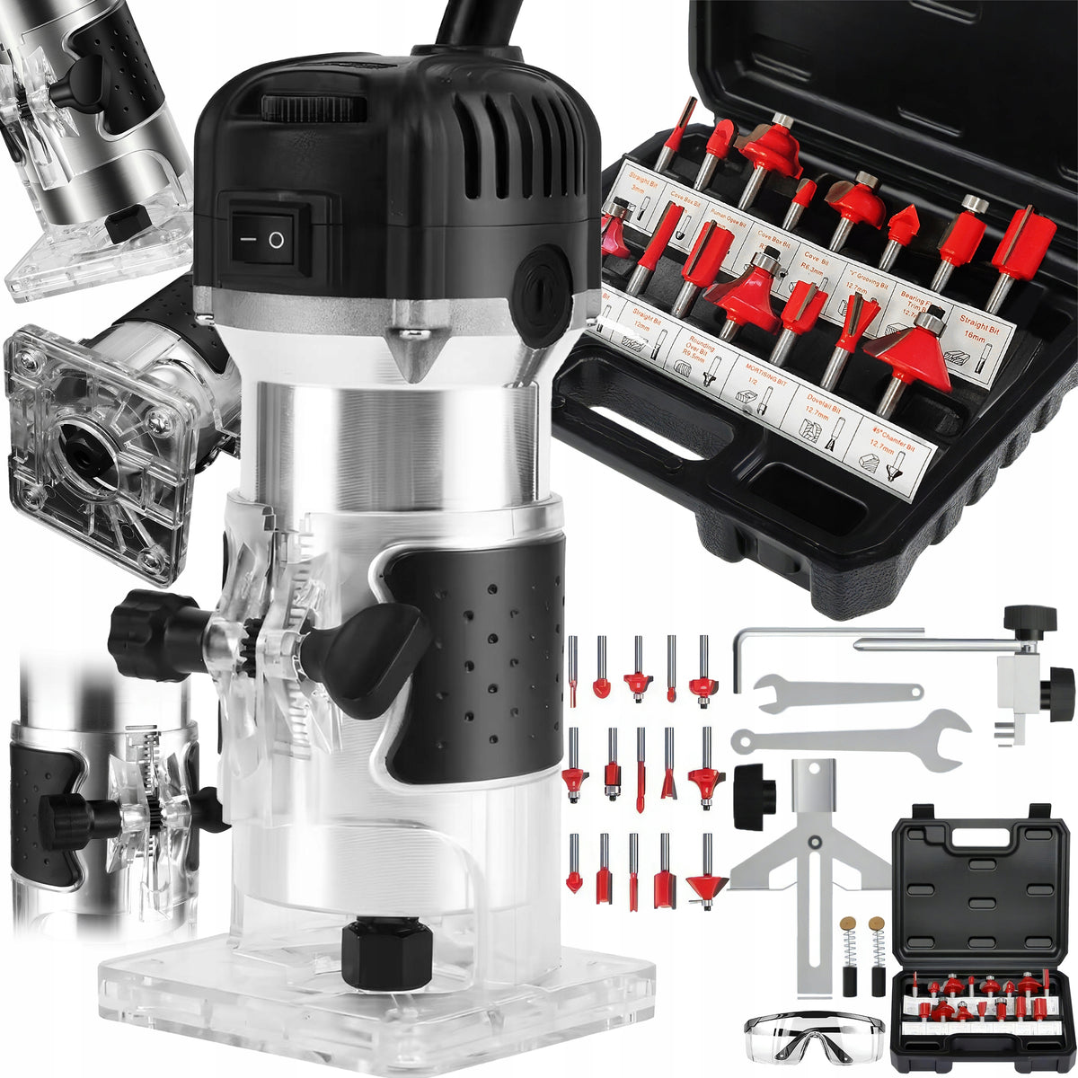 HIGH-SPINDLE MILLING MACHINE FOR WOOD CUTTER WITH ADJUSTABLE ROTATION SET XL