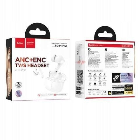 HOCO Wireless Earbuds TWS ANC EQ34 Plus white Brand Hoco