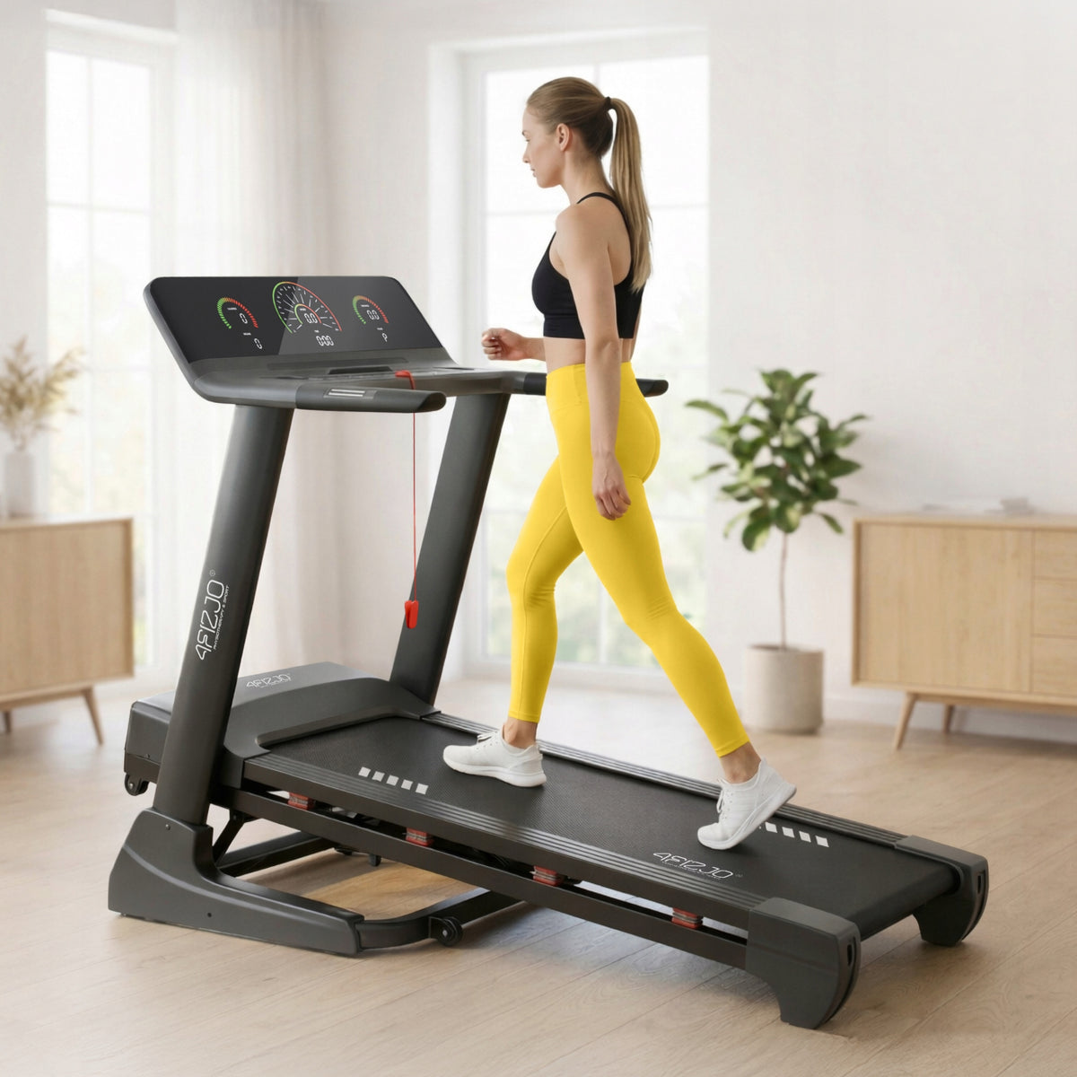 HOME ELECTRIC TRAINING TREADMILL FOLDING FOR FITNESS EXERCISES UP TO 120 KG Packaging status original
