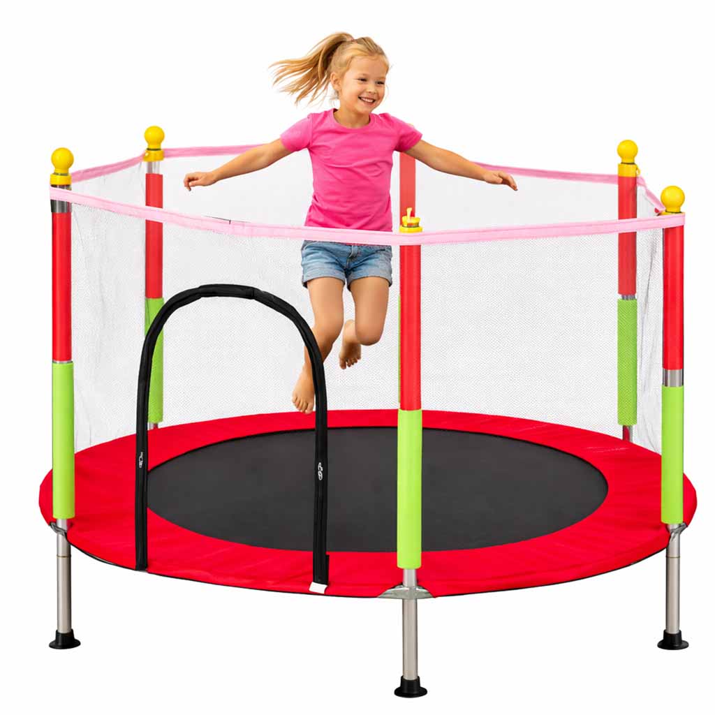 HOME GARDEN TRAMPOLINE FOR CHILDREN 140 CM WITH SAFETY NET SMALL + BALLS Manufacturer code KX3936