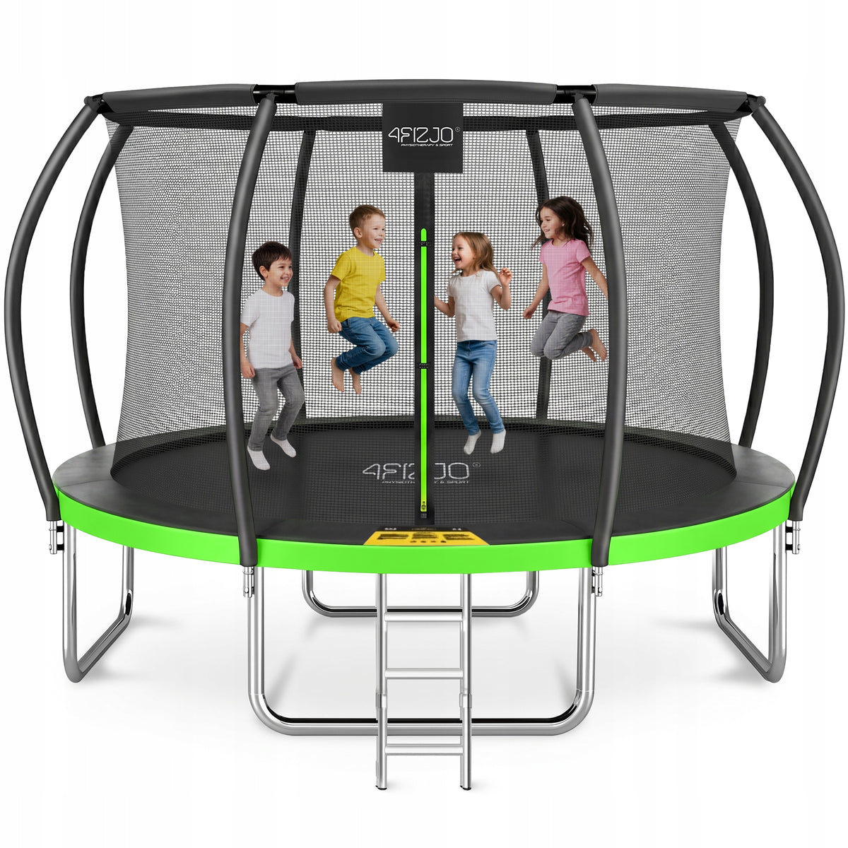 HOME GARDEN TRAMPOLINE FOR KIDS GARDEN WITH MESH LADDER 14 FT