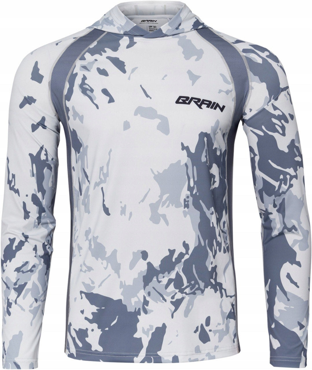 HOODIE BRAIN JERSEY SPLASH UPF50+ GREY SIZE M