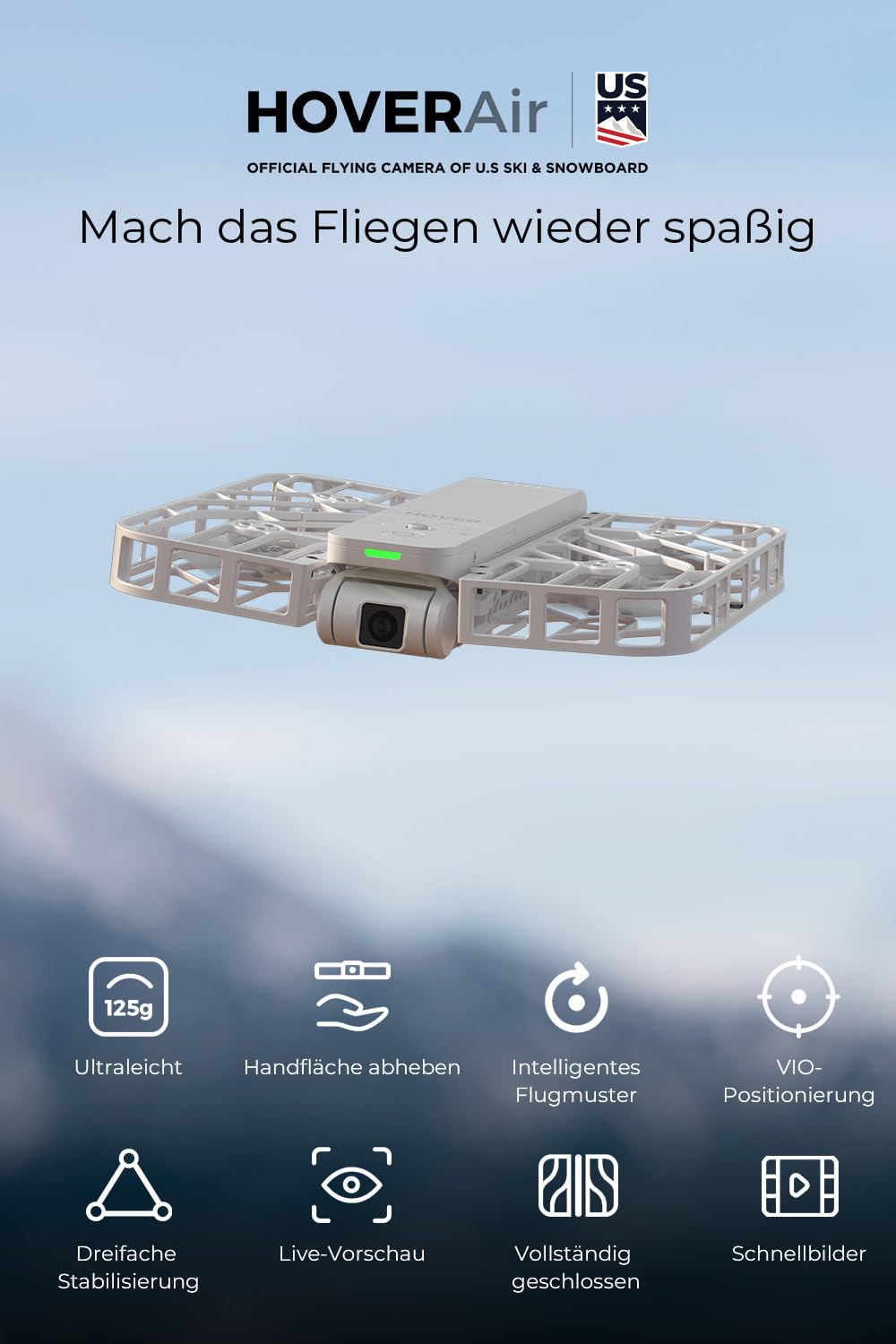 HOVERAIR X1 Mini Drone with HDR Camera and Gesture Control Packaging status original