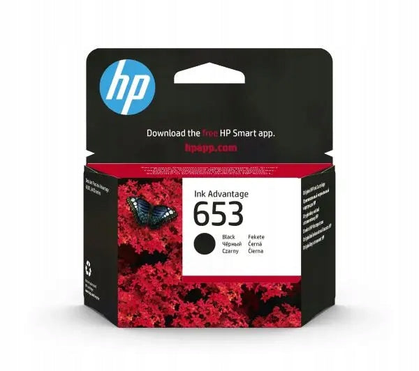 HP 653 3YM75AE BLACK ORIGINAL DeskJet Plus Ink Advantage 6000 6400