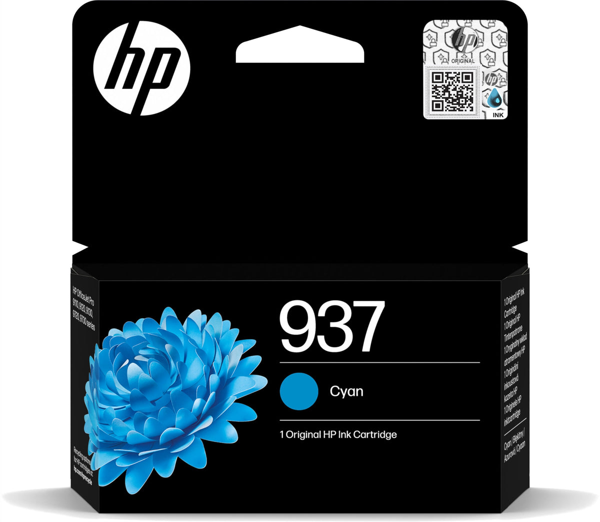 HP 937 Cyan Ink Cartridge 4S6W2NE